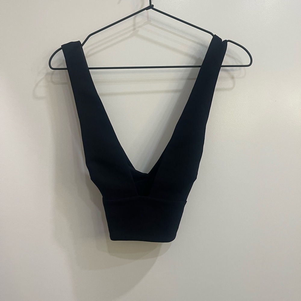 Wilfred Black Button-Detail Top